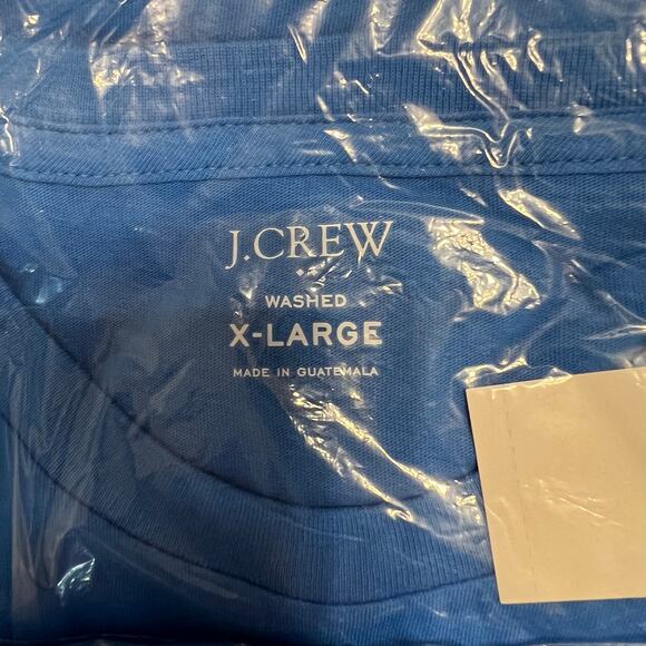 NWT J. Crew Men's Sail Blue Washed Jersey Tee - Picture 6 of 11